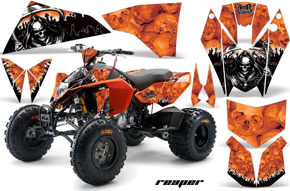 KTM 525 XC 08 Graphics Kit Reaper Orange